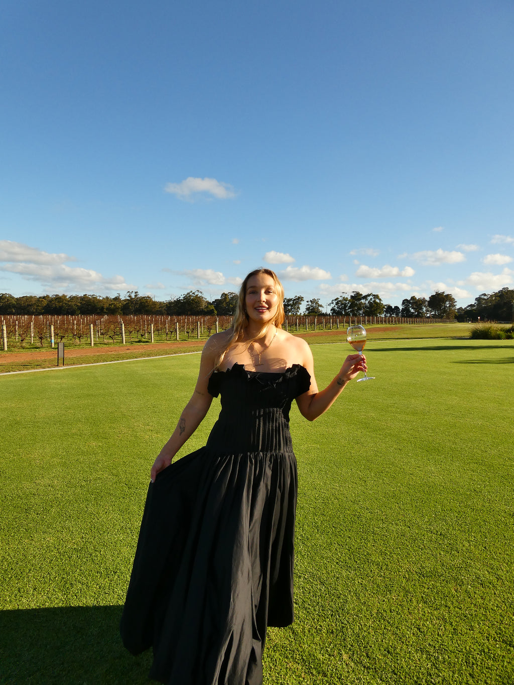 IVY BUBBLE HEM GOWN