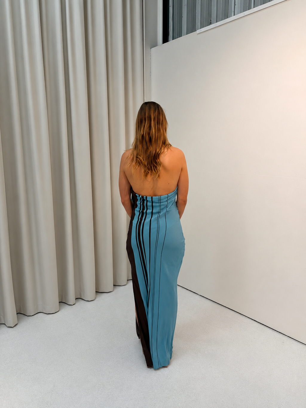 RIOJA HALTER DRESS